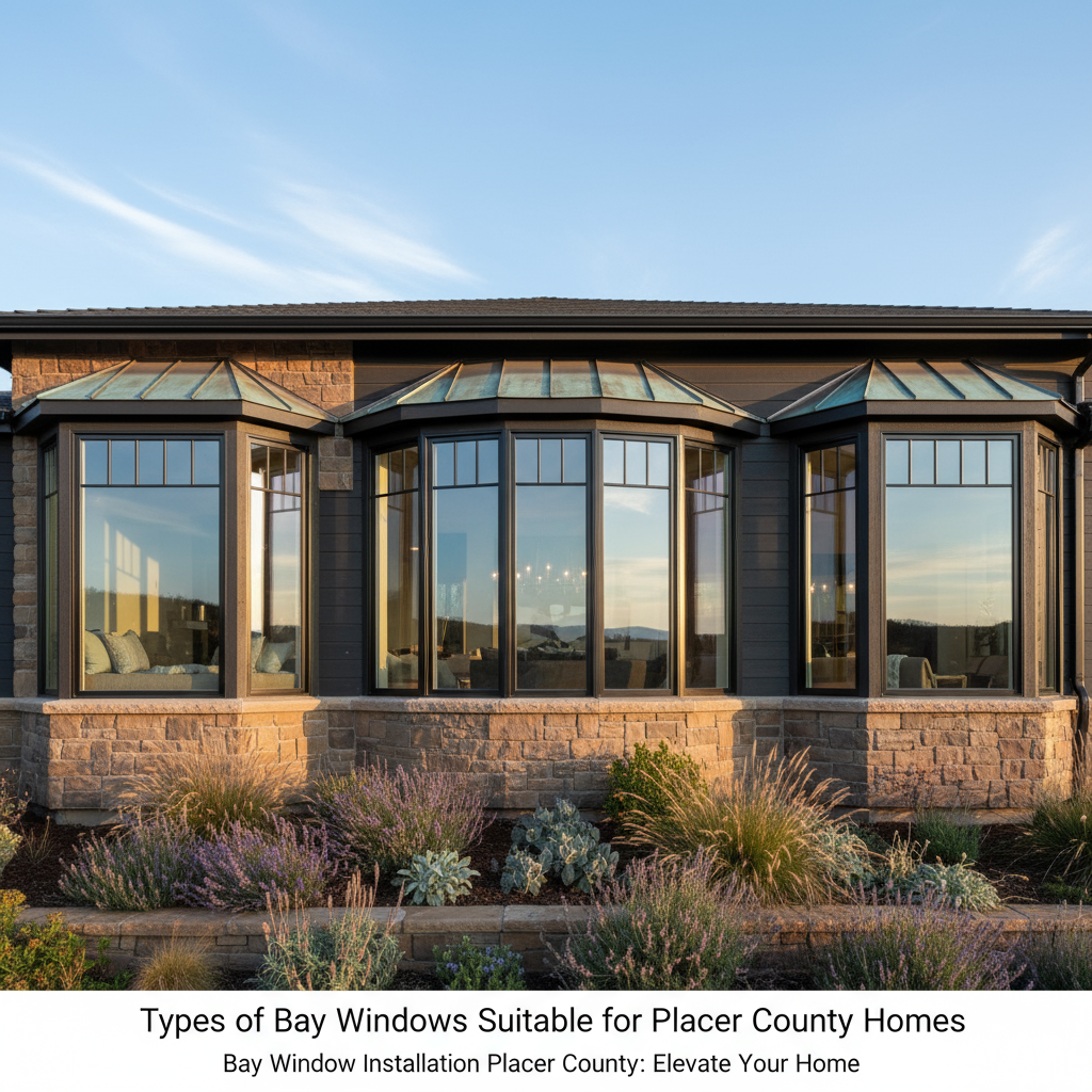 Bay window installation Placer County: Victorian, contemporary & garden bay window styles for homes.
