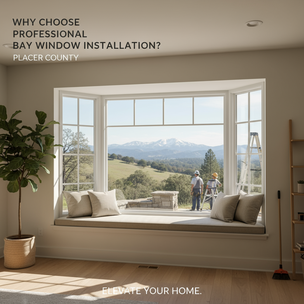 Expert bay window installation Placer County: enhanced views, value, and energy efficiency.